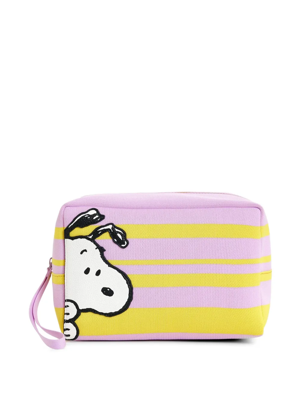 Essentiel Antwerp Peanuts™ motif striped clutch bag - Rosa