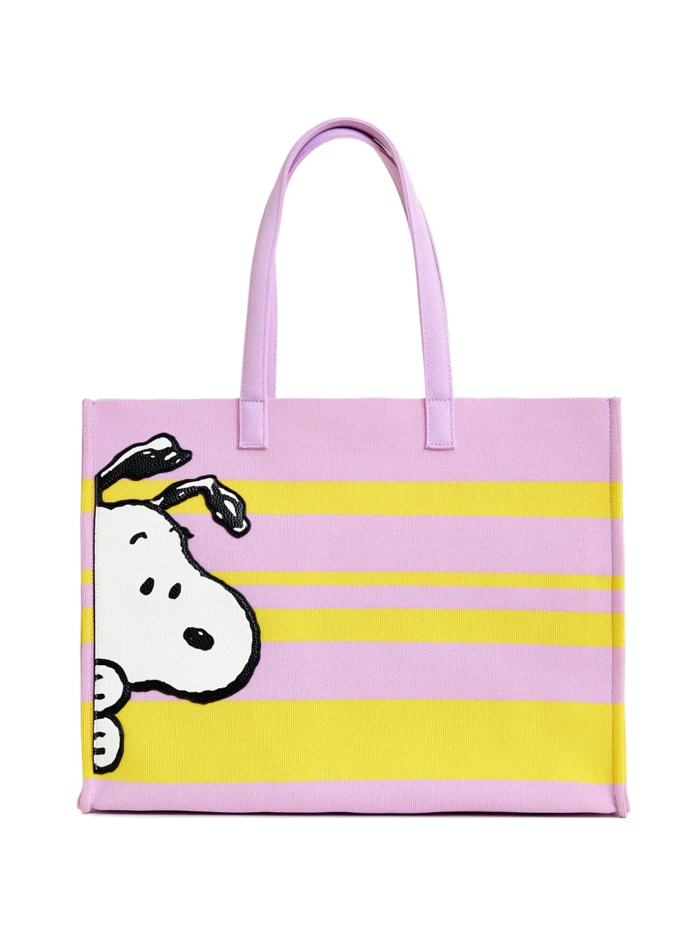 Essentiel Antwerp Peanuts™ graphic striped tote bag - Rosa