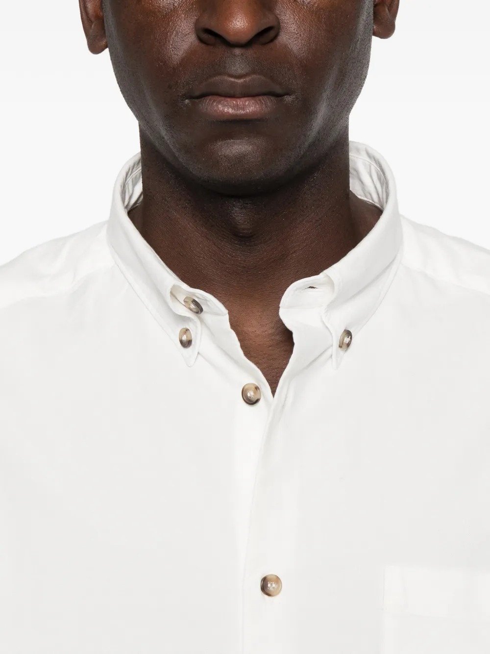A.P.C. Button-down overhemd met zak Wit