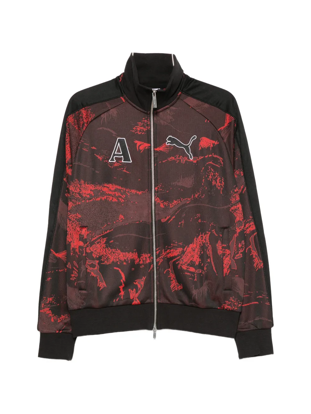 PUMA x Ahluawalia T7 abstract-print logo-patch sweatshirt - Nero