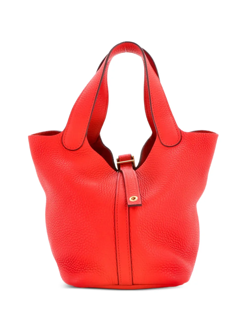 Hermès Pre-Owned Picotin Lock Bag Clemence PM bucket bag - Rot