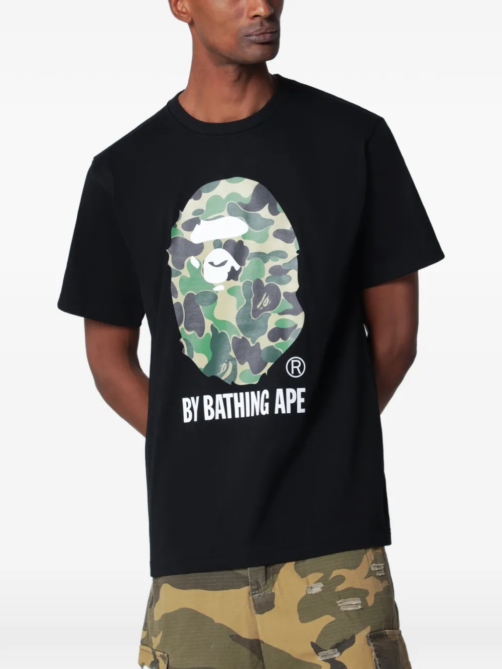 A BATHING APE® 1st Camo Big Ape Head T-Shirt - Schwarz
