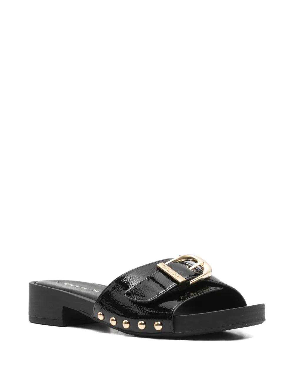 TAMARIS Sandalen met gesp-detail en studs Zwart