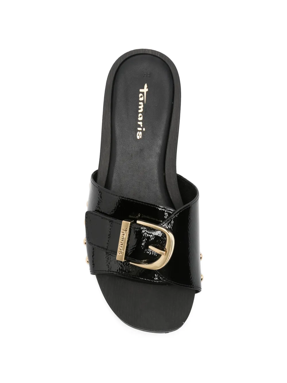 TAMARIS Sandalen met gesp-detail en studs Zwart
