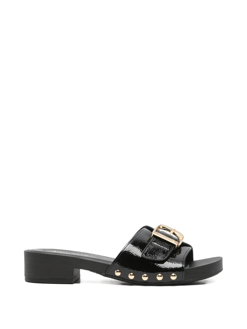 Tamaris Buckle-detail Studded Sandals In Black