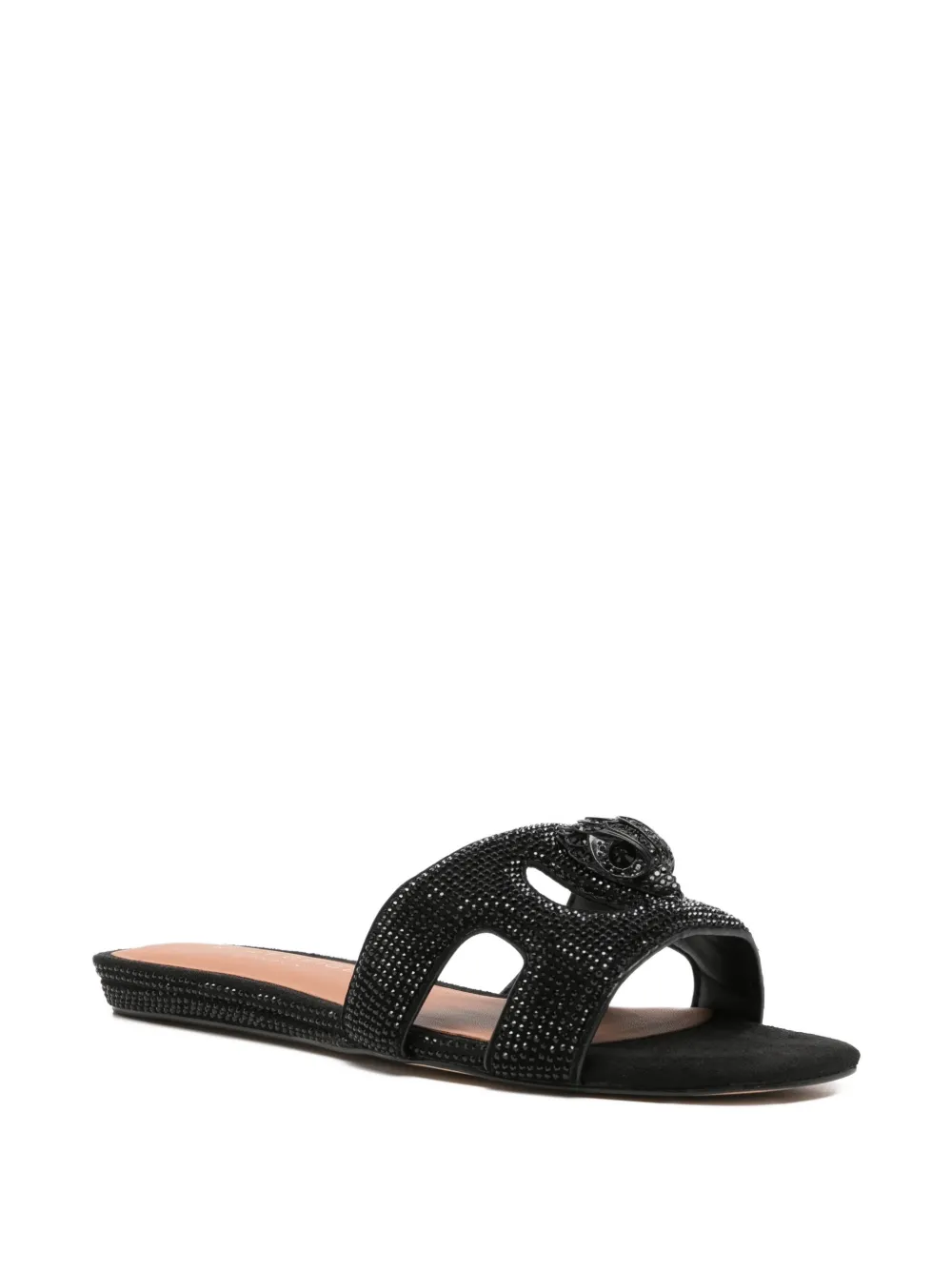 Kurt Geiger London Eagle sandalen verfraaid met kristallen Zwart