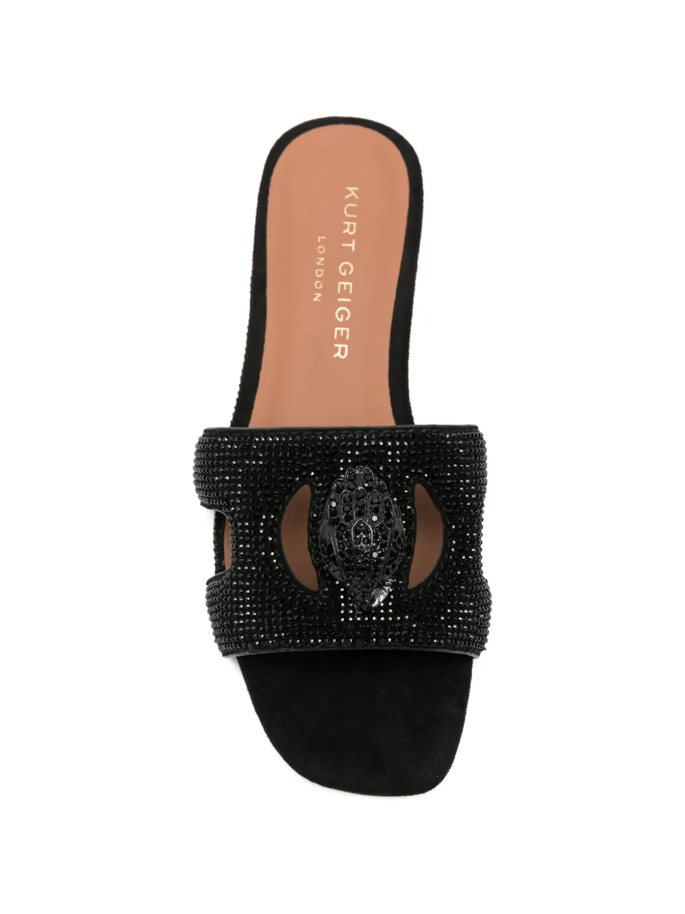 Kurt Geiger London Eagle sandalen verfraaid met kristallen Zwart