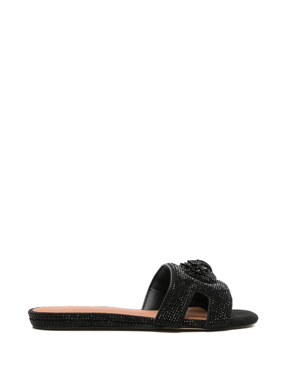 Kurt Geiger London Eagle-head crystal-embellished sandals - Nero
