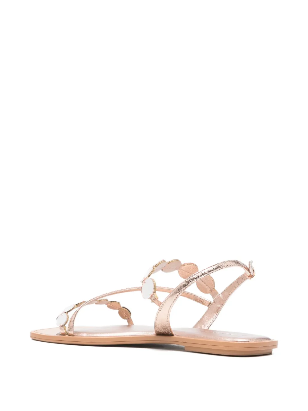 TAMARIS Metallic sandalen verfraaid met disc Roze