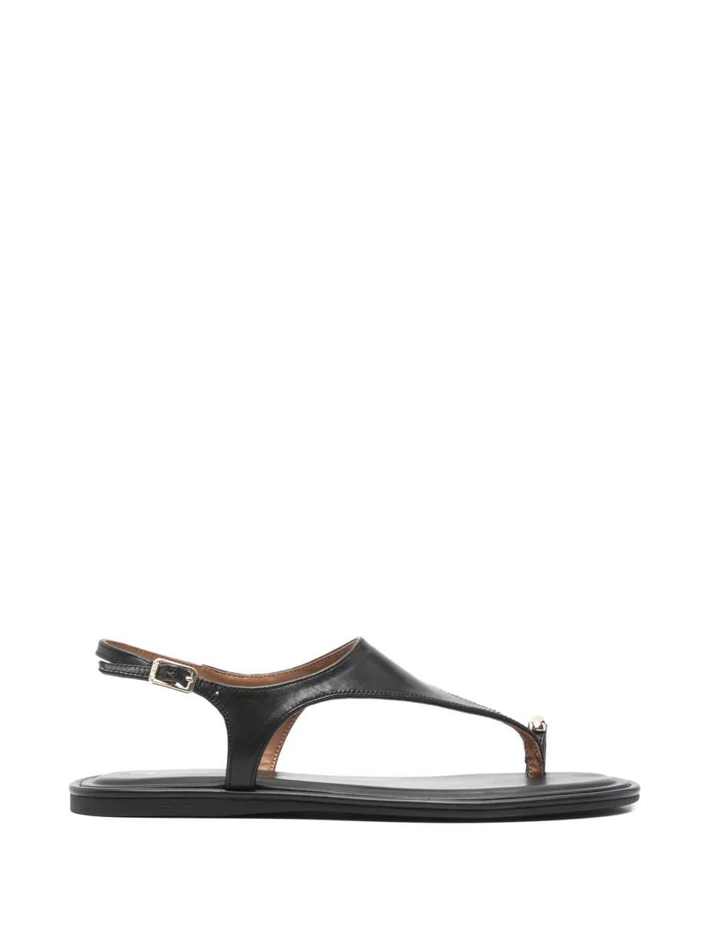 Tamaris Toe-ring Slingback Sandals In Black