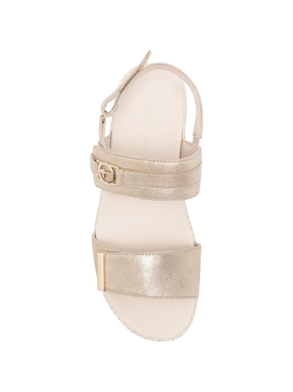 TAMARIS Sandalen met metallic-effect Beige