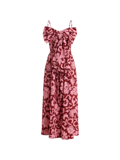 Essentiel Antwerp floral-print bow-detail dress