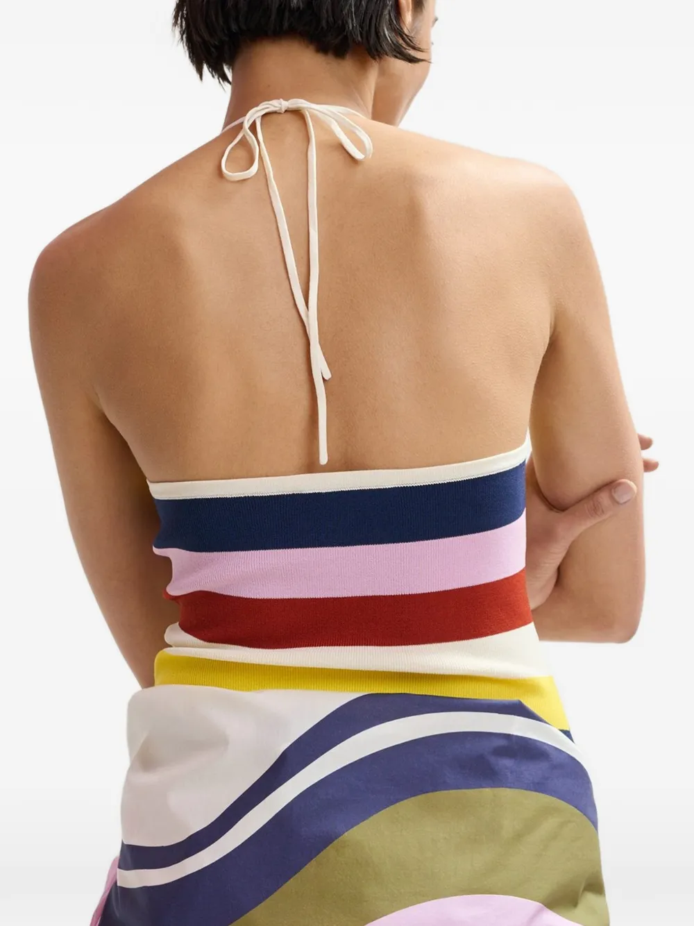 Essentiel Antwerp Striped-pattern Top In White