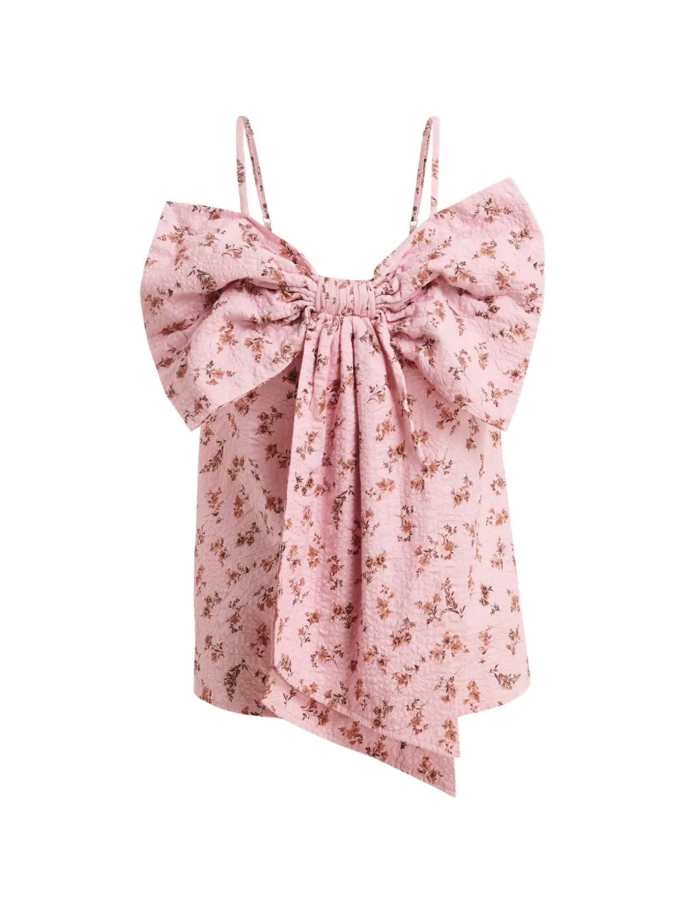 Essentiel Antwerp floral-print bow-detail blouse - Rosa