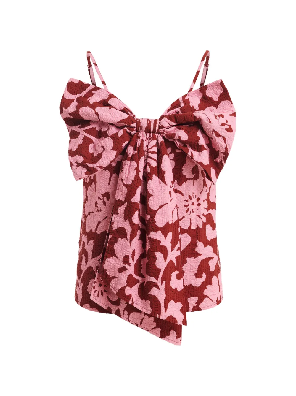Essentiel Antwerp floral-print bow-detail blouse - Rosa