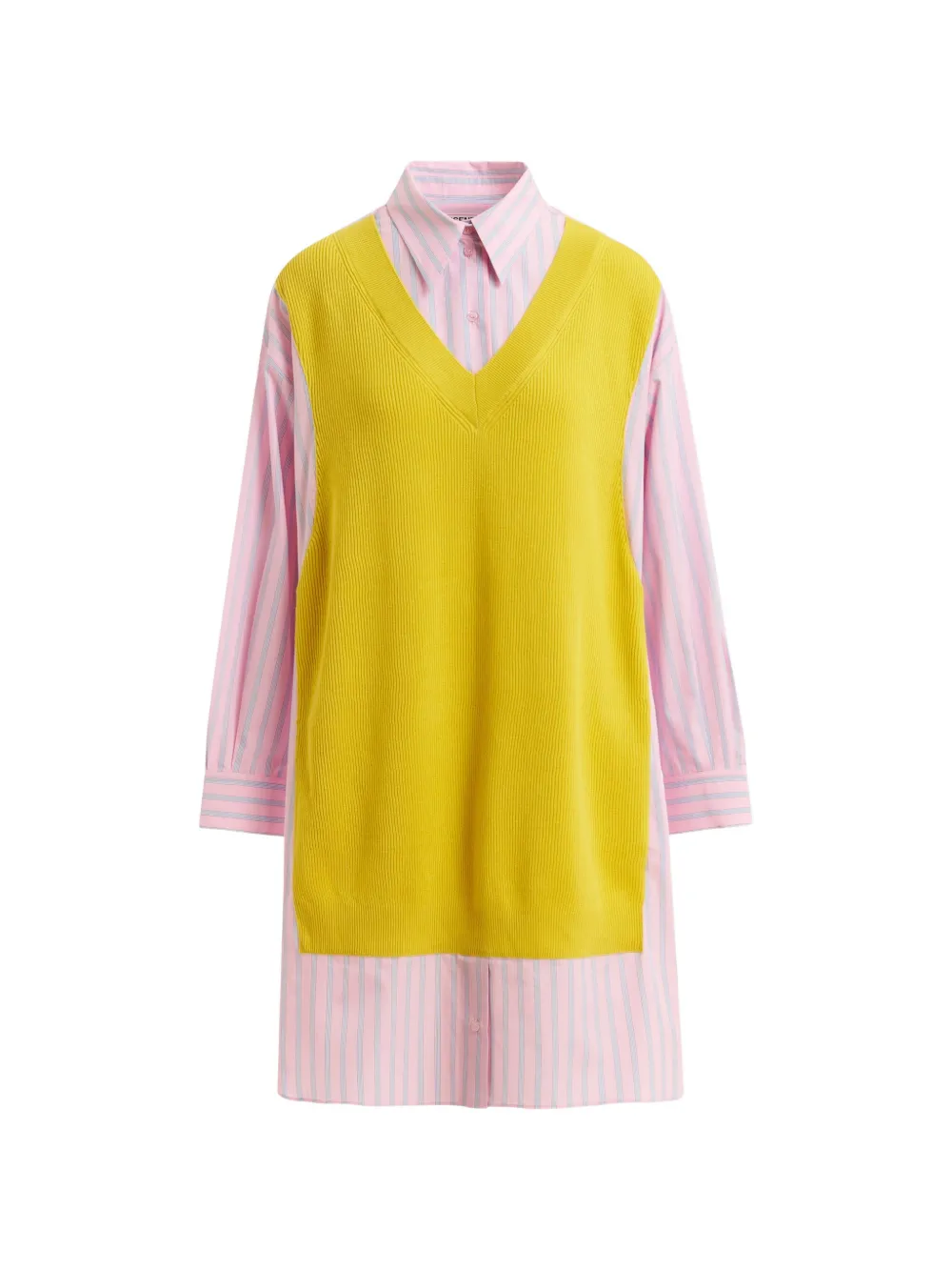 Essentiel Antwerp striped-pattern midi dress - Rosa