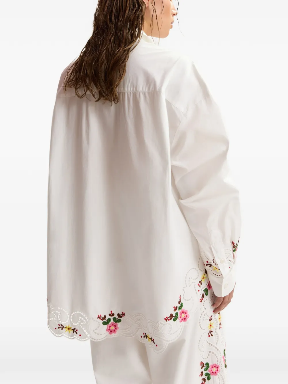 Essentiel Antwerp Jayme blouse met borduurwerk Wit