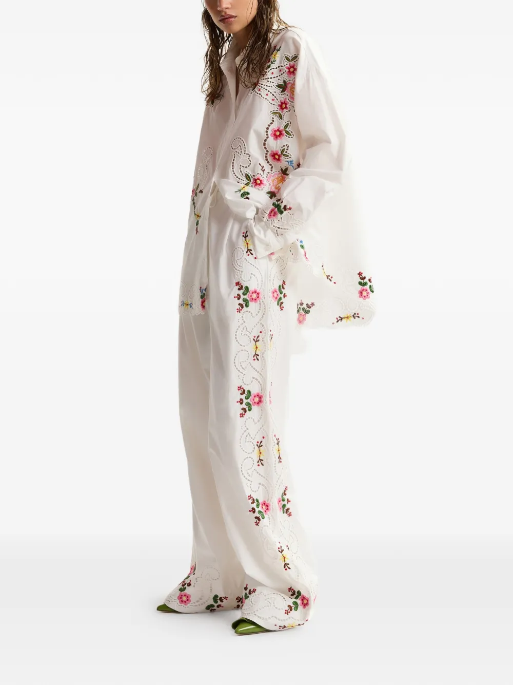 Essentiel Antwerp Jayme blouse met borduurwerk Wit