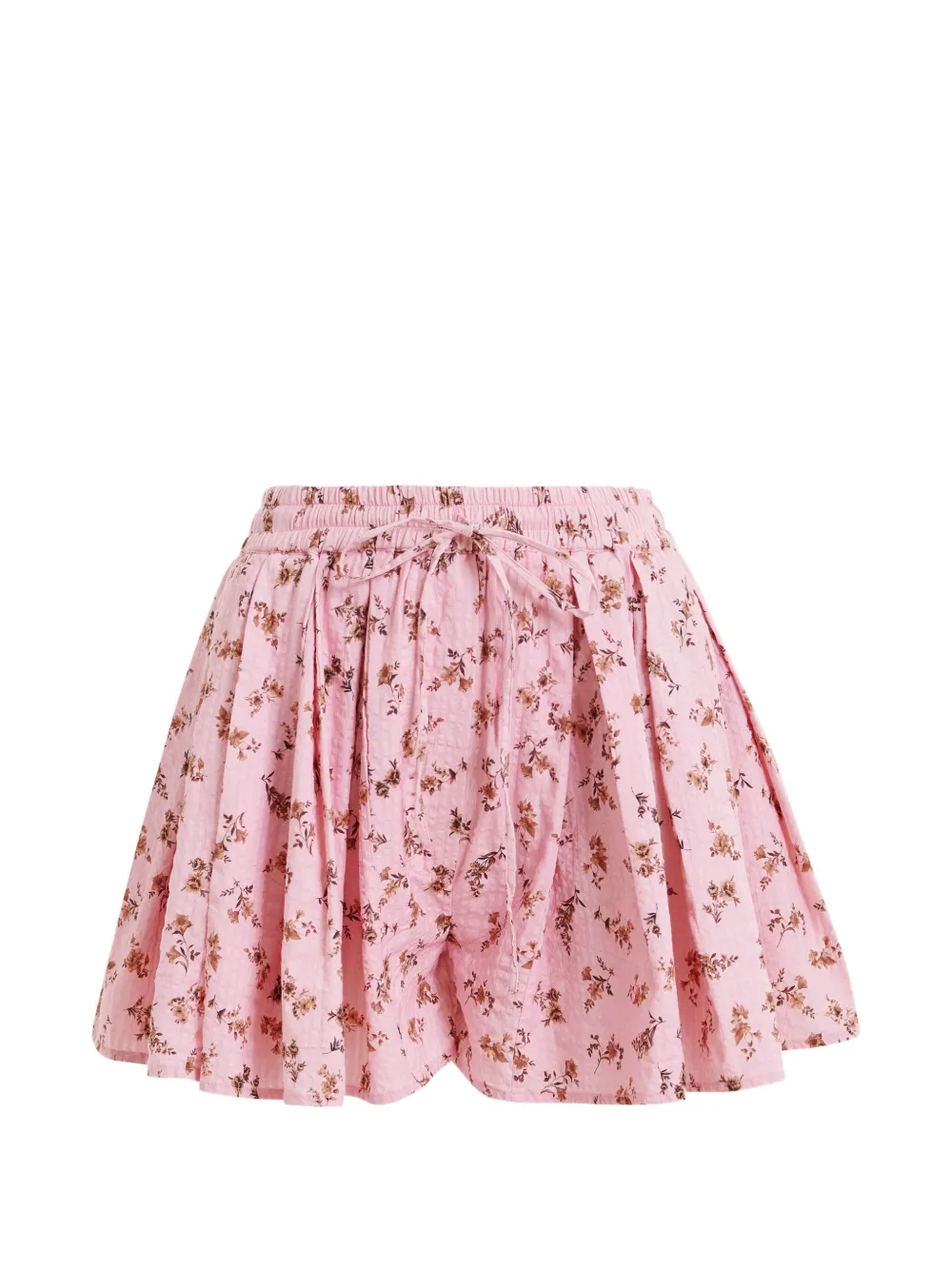 Essentiel Antwerp Jittery floral-print flared mini shorts - Rosa
