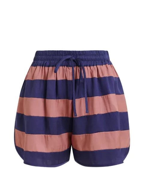 Essentiel Antwerp Jalana striped drawstring shorts
