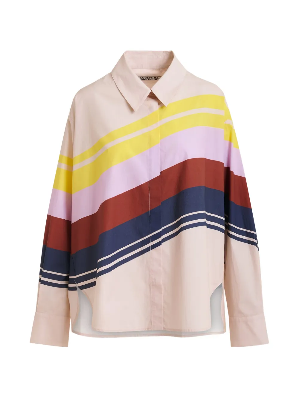 Essentiel Antwerp Joppy stripe-print shirt - Toni neutri