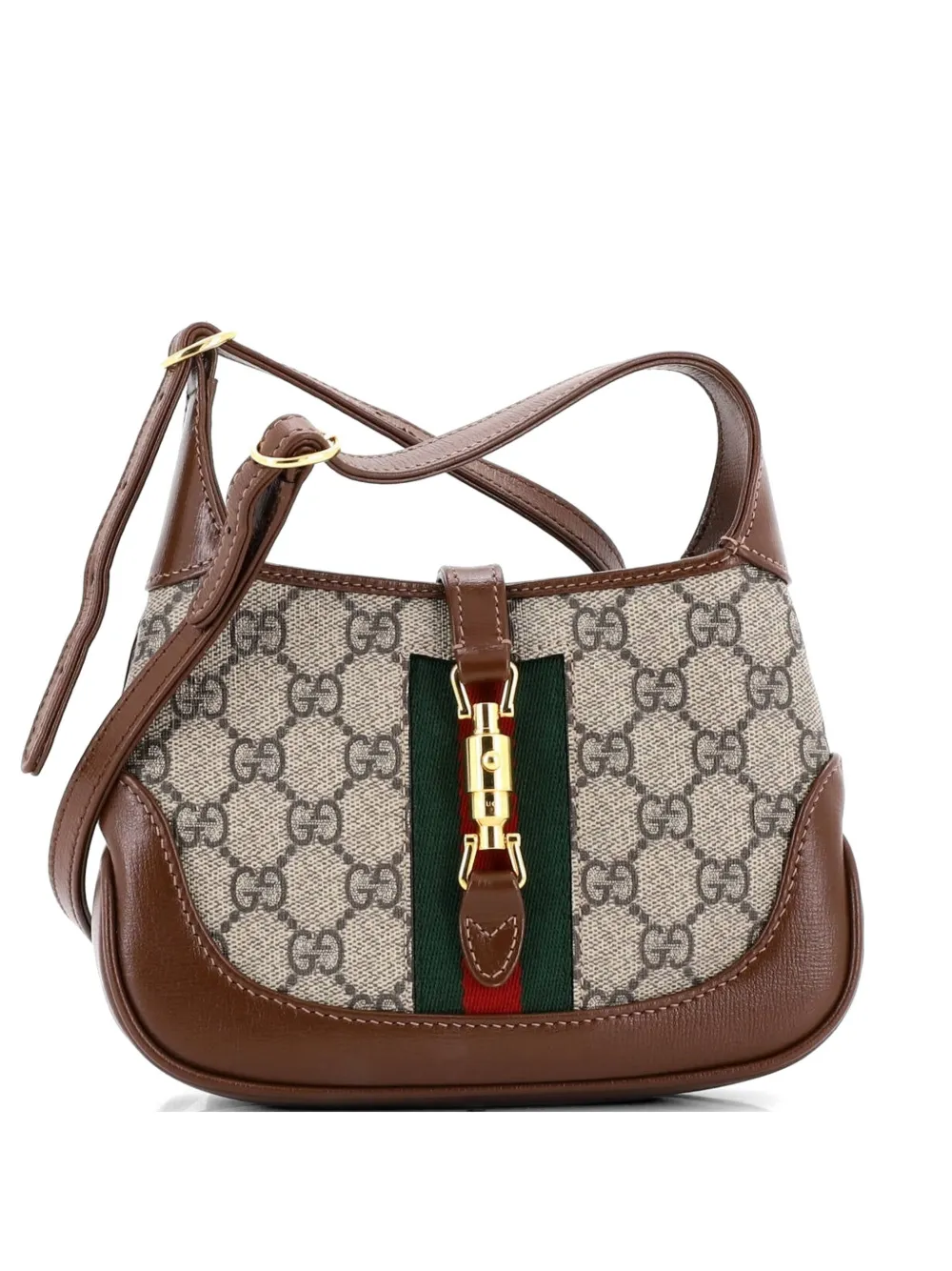 Gucci Pre-Owned Jackie 1961 GG Coated Canvas Mini hobo bag - Marrone