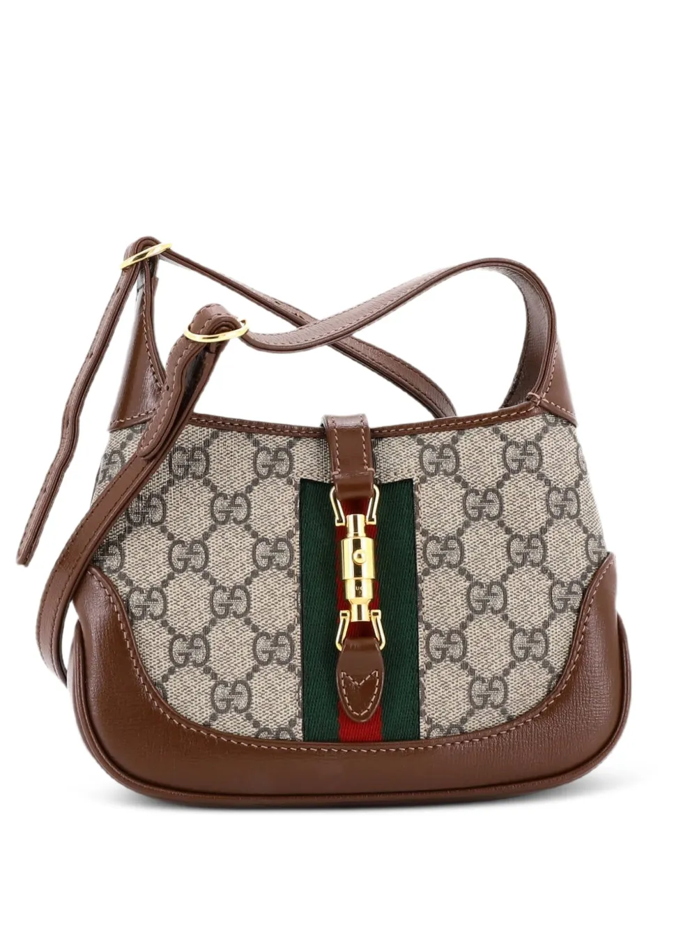 Gucci Pre-Owned Jackie 1961 GG Coated Canvas Mini hobo bag - Marrone