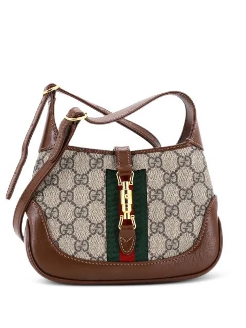 Gucci Pre-Owned bolsa hobo Jackie 1961 mini de lona GG