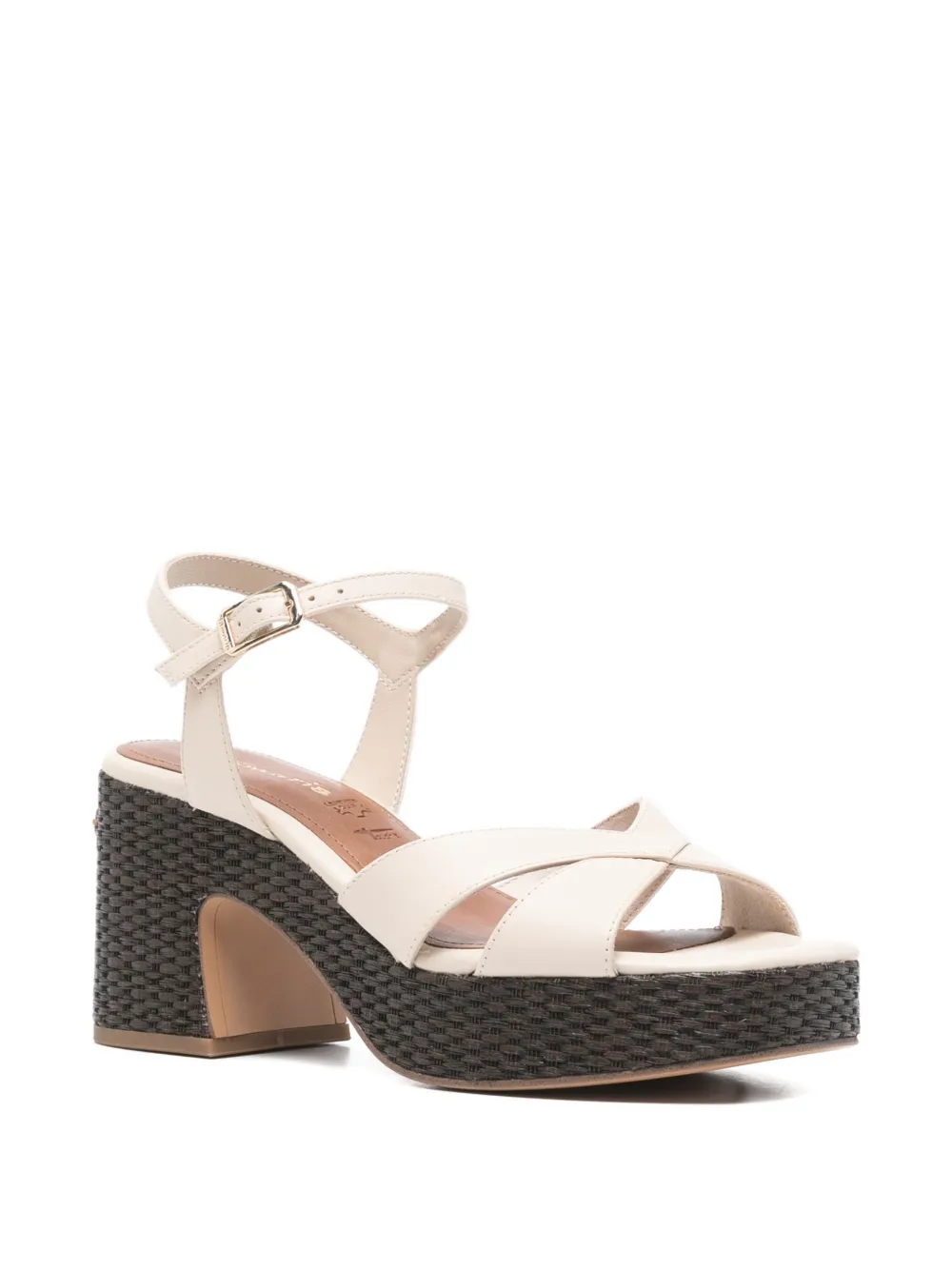 TAMARIS Sandalen met plateauzool Beige