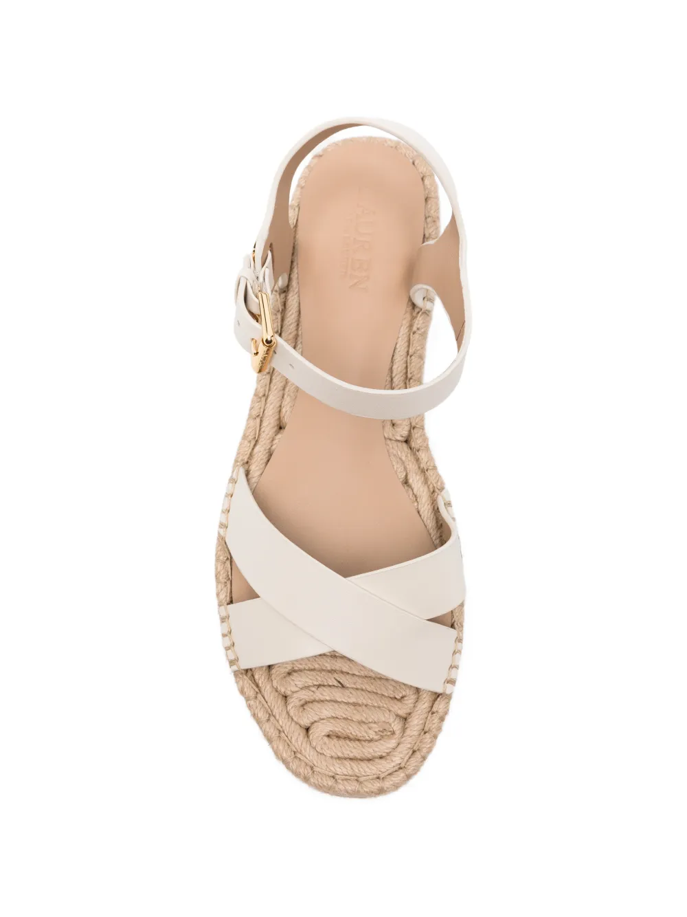 Lauren Ralph Lauren cross-strap espadrilles Beige