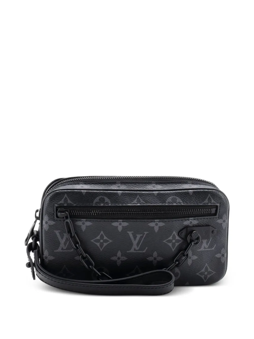 Louis Vuitton Pre-Owned Pochette Volga Monogram Eclipse Canvas clutch bag - Nero
