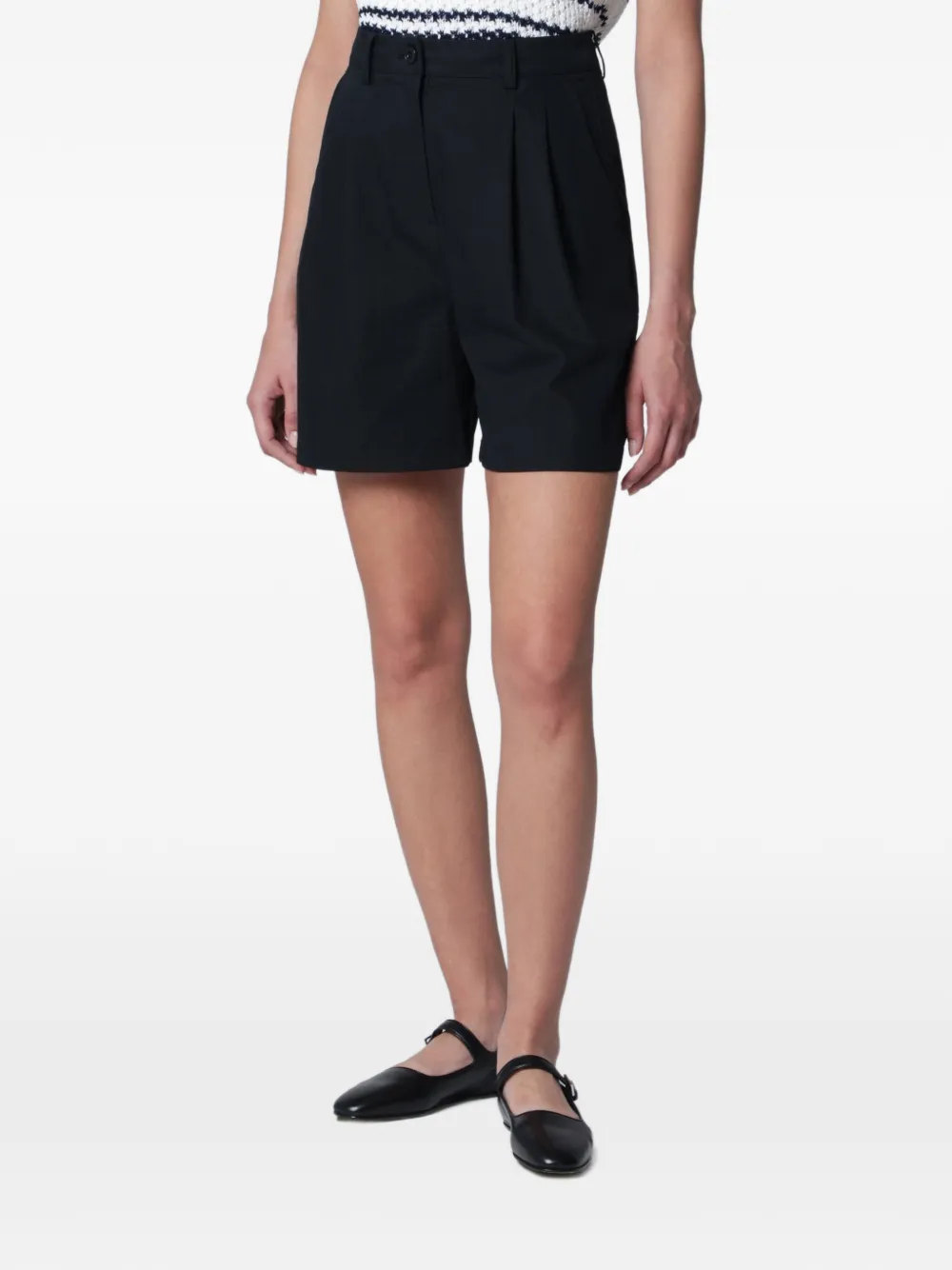 DUNST double-pleated bermuda shorts - Blu