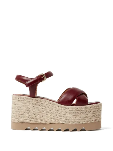 Stella McCartney sandalias Elyse con plataforma y tiras cruzadas