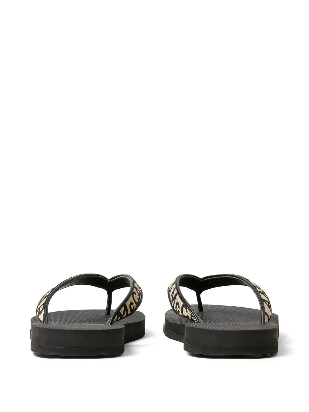 Stella McCartney logo-detail thong-strap sandals Zwart