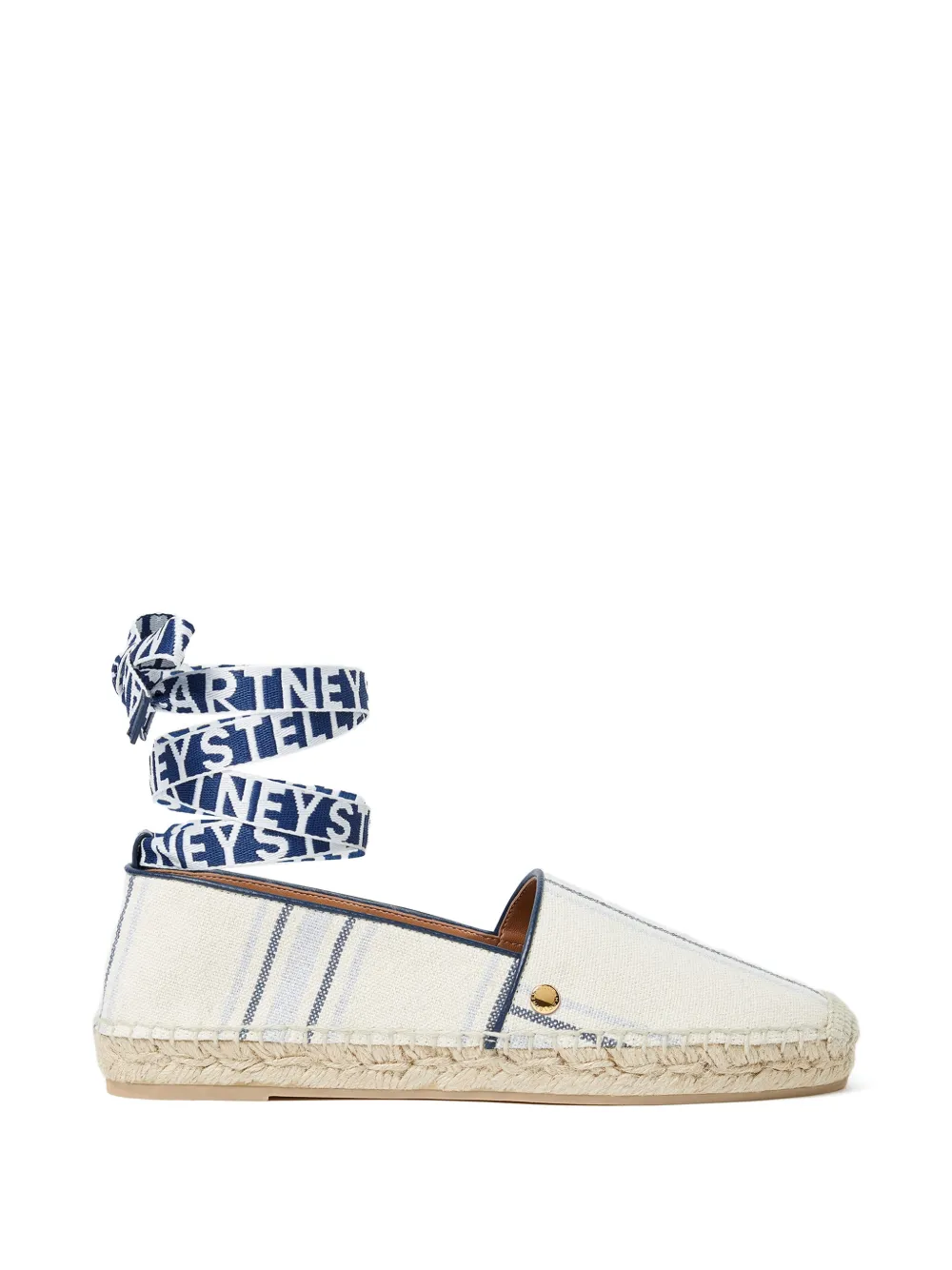Stella McCartney Espadrilles Gaia a righe - Toni neutri