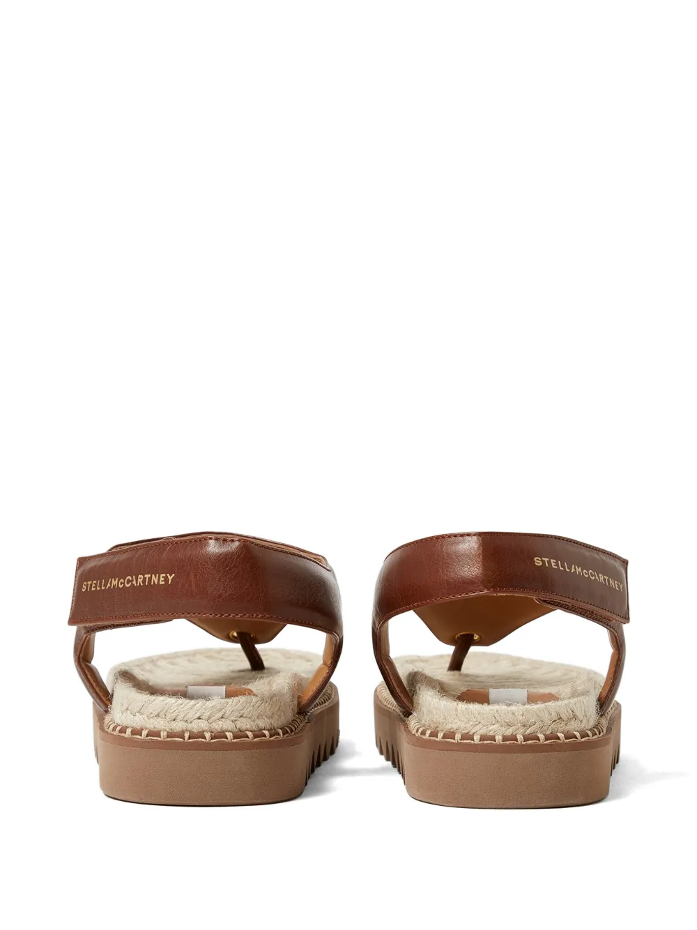 Stella McCartney Gaia platte sandalen Bruin