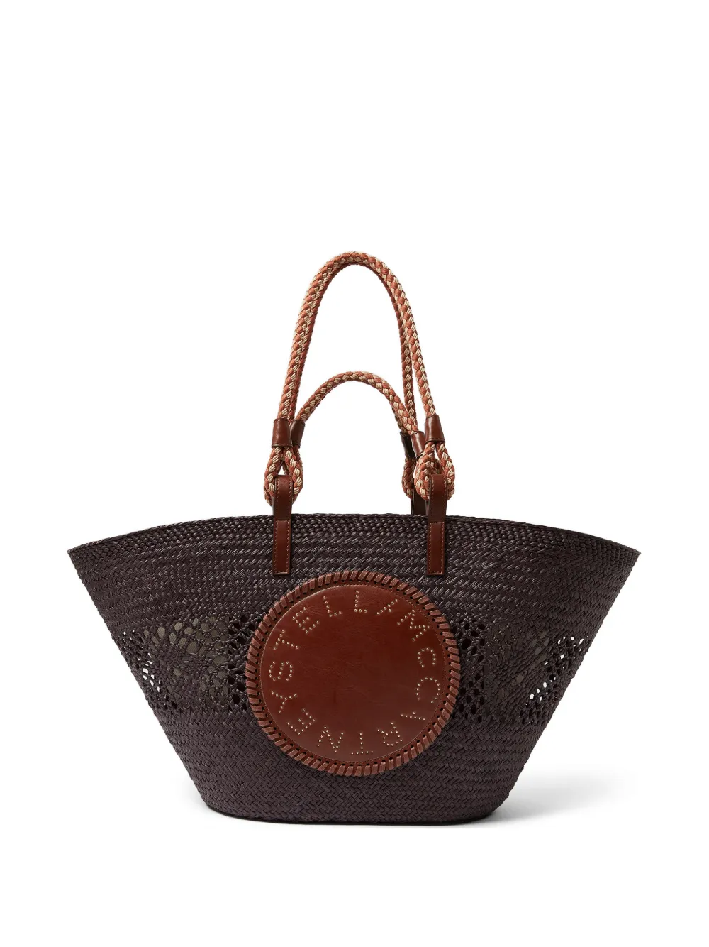 Stella McCartney large rope tote bag - Marrone