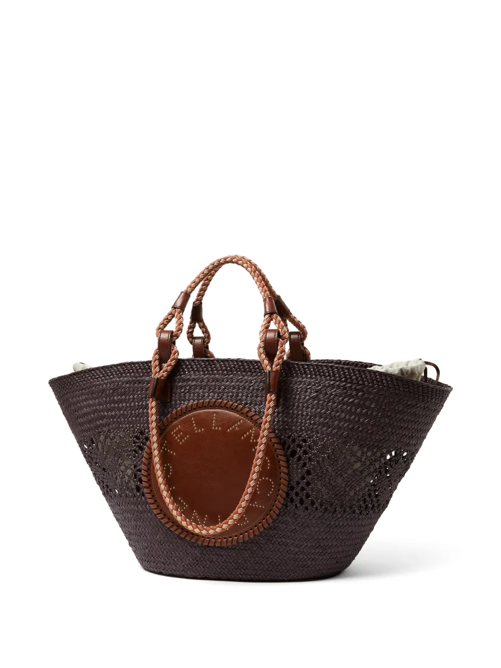 Stella McCartney Grote Basket tas met touw Bruin