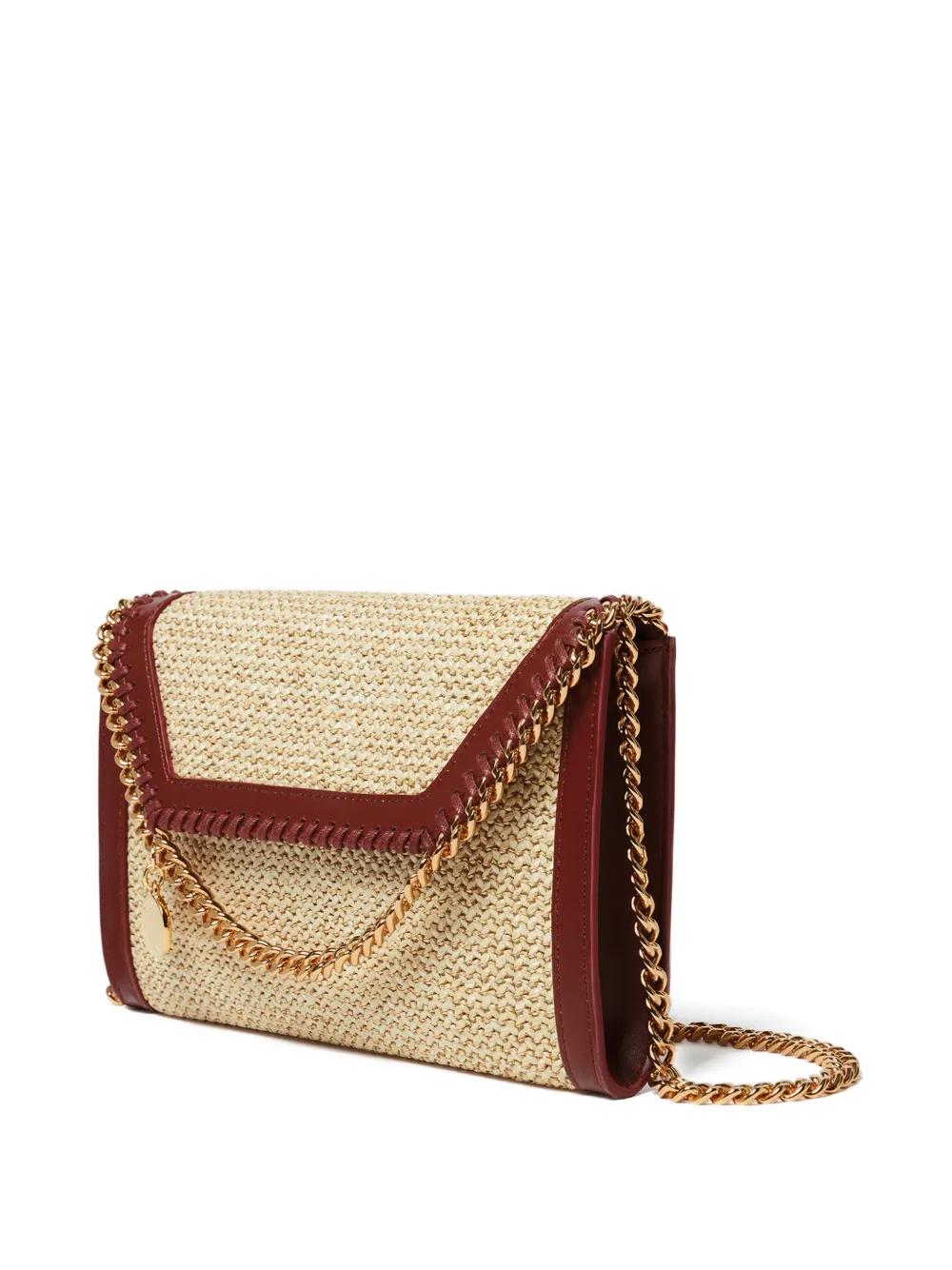 Stella McCartney Falabella raffia crossbodytas Beige