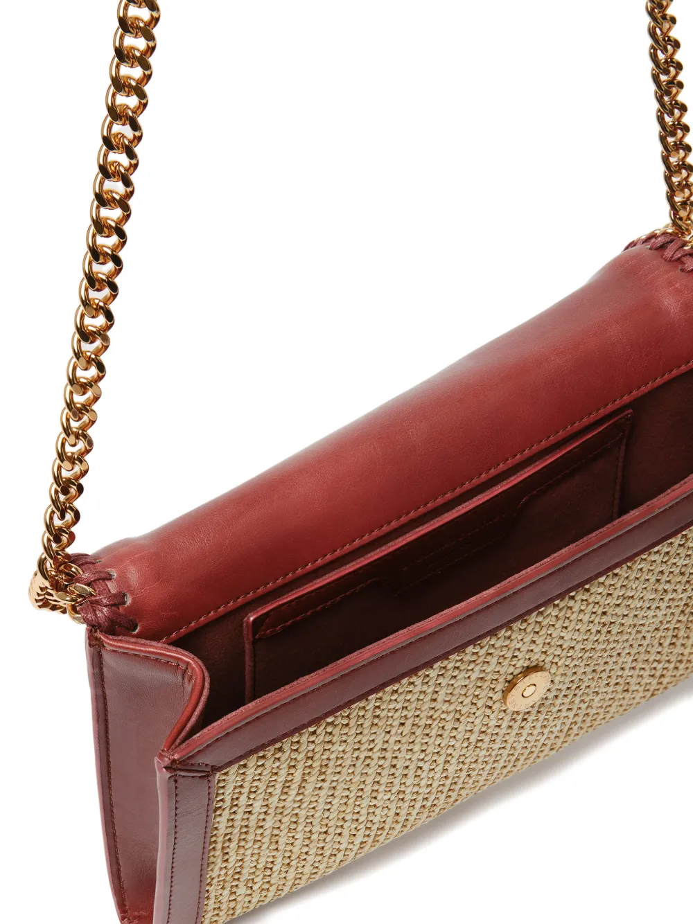 Stella McCartney Falabella raffia crossbodytas Beige