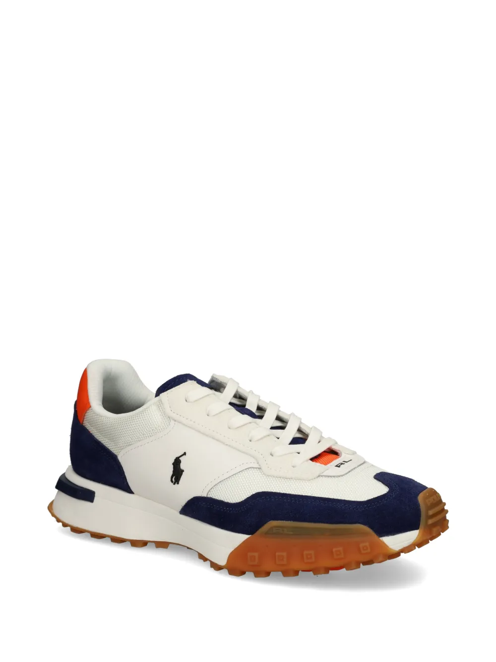 Polo Ralph Lauren logo-embroidered panelled sneakers Wit