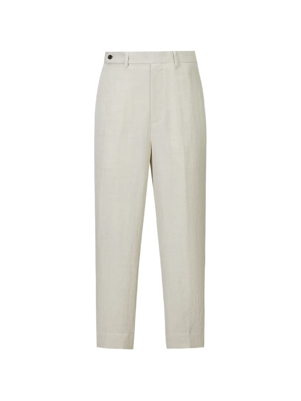 Shanghai Tang herringbone dragon-embroidered trousers - Nude