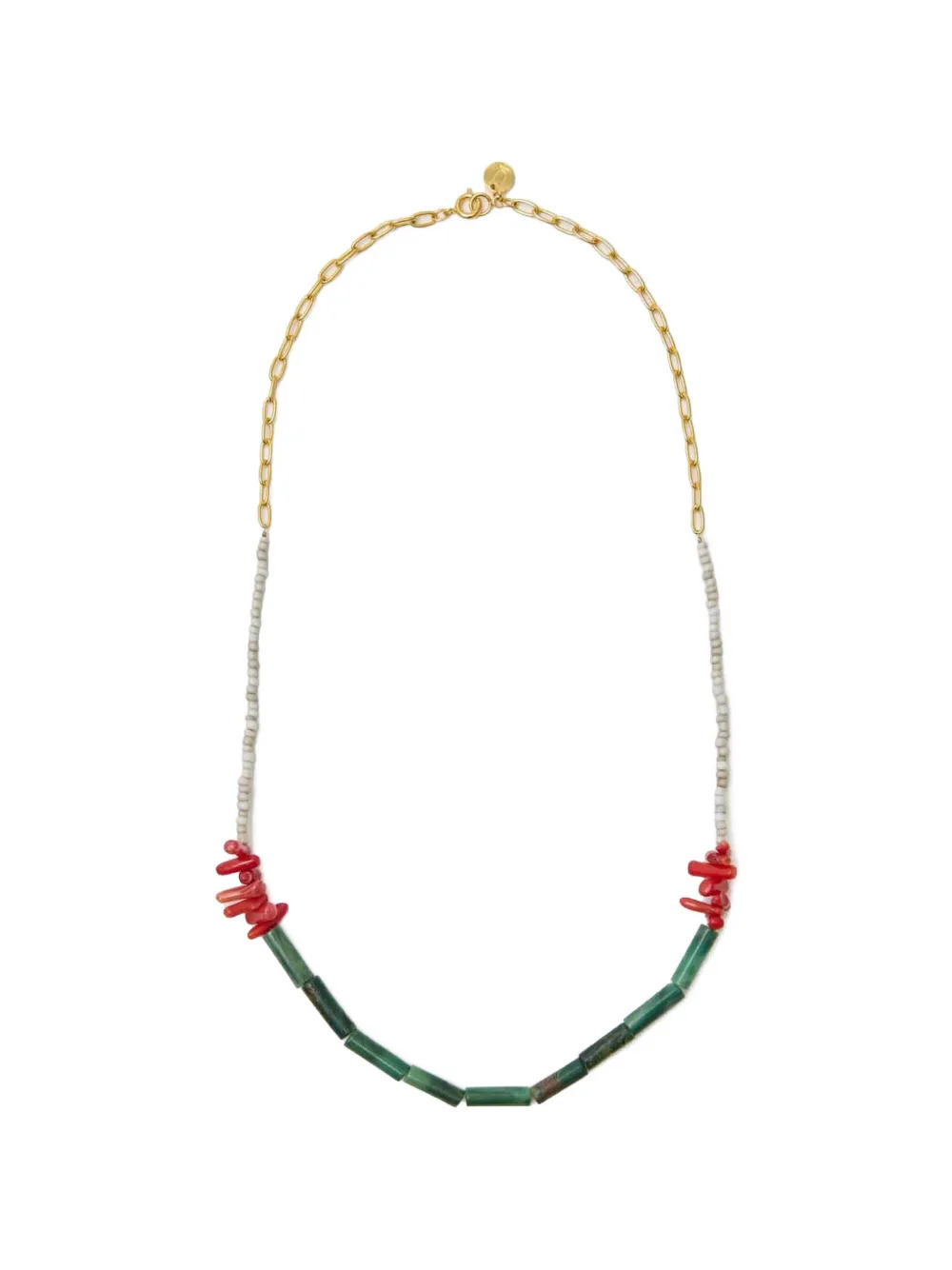 Undercover beaded chain necklace - Oro