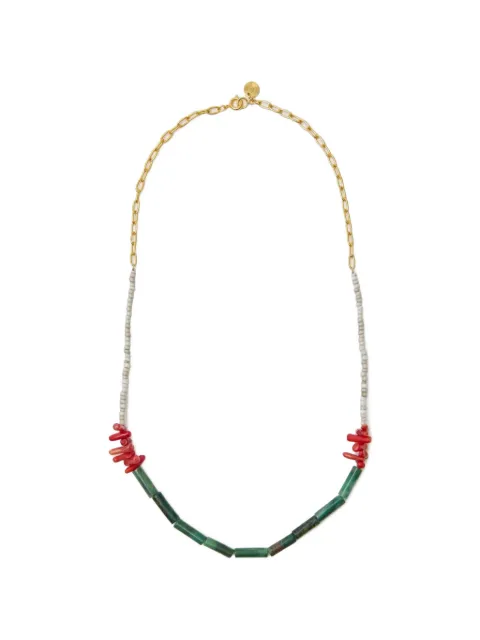 Undercover beaded chain necklace