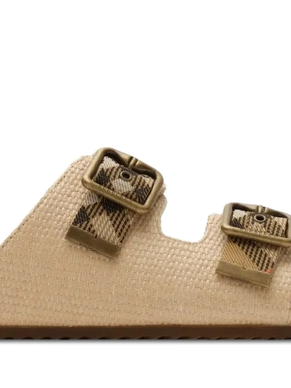 Burberry Urchin raffia-effect sandals Beige