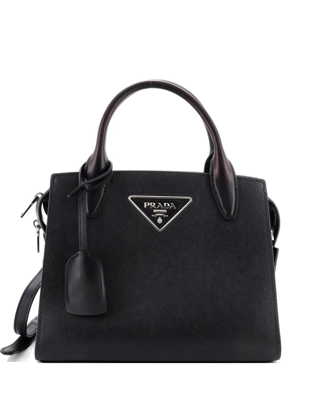 Prada Pre-Owned Kristen Tote Saffiano Leather Medium shoulder bag - Nero