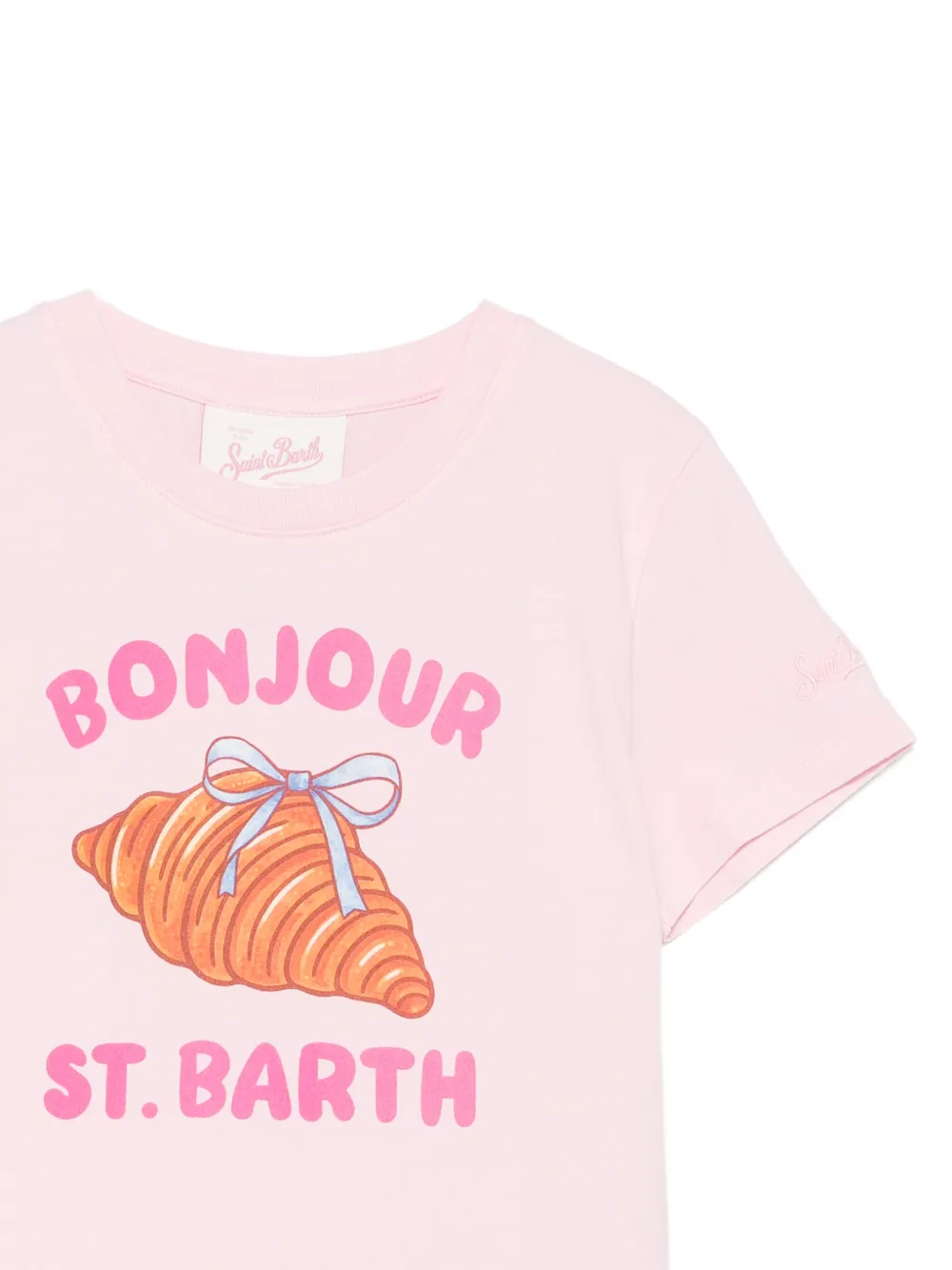 MC2 Saint Barth Kids T-shirt met grafische print Roze