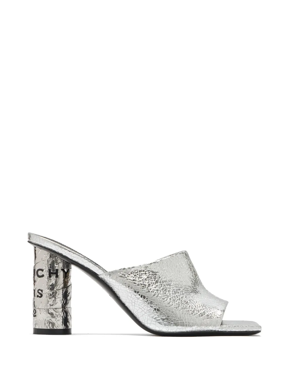 Givenchy Tape logo-print heeled sandals - Argento