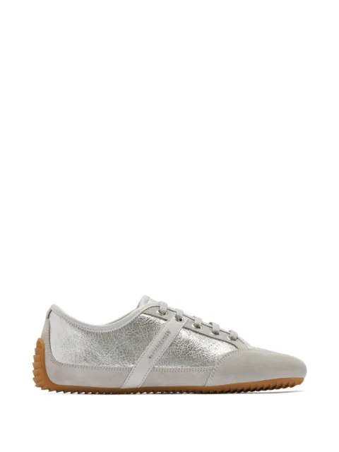 Givenchy Slim metallic-effect panelled lace-up sneakers