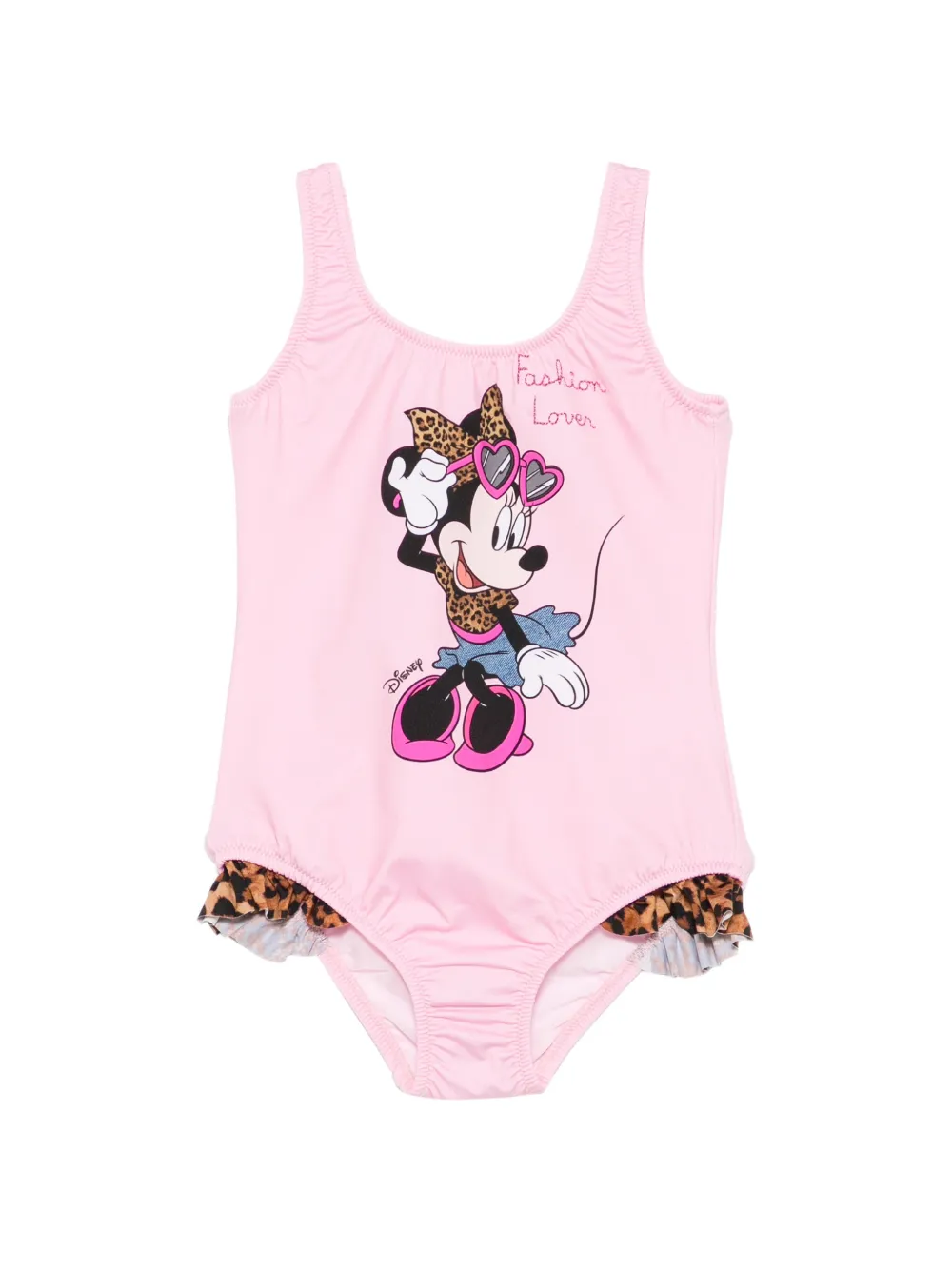 MC2 Saint Barth Kids x Disney Tiana ruffle-trims swimsuit - Rosa